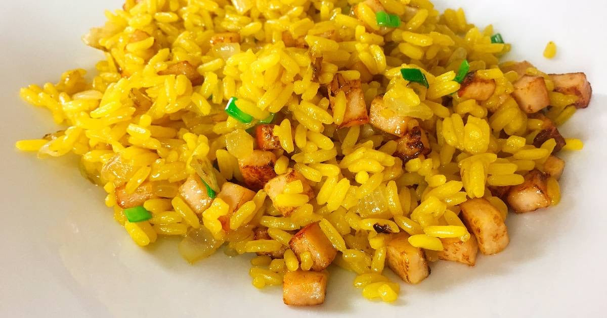 Arroz frito ternera y curry